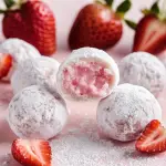 White Chocolate Strawberry Truffles
