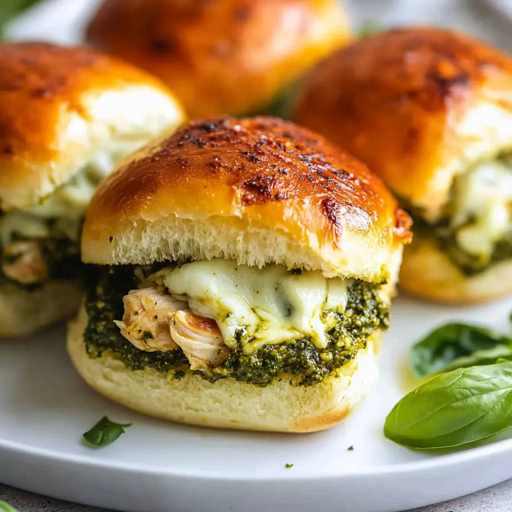 Pesto Chicken Sliders