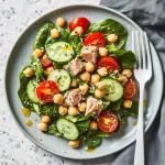 Mediterranean chickpea tuna salad