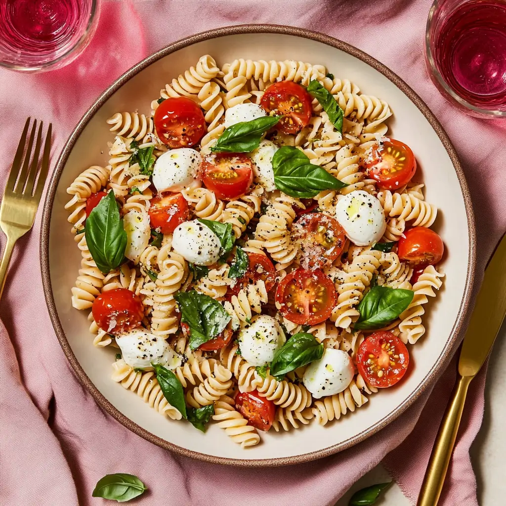 Mozzarella pasta salad