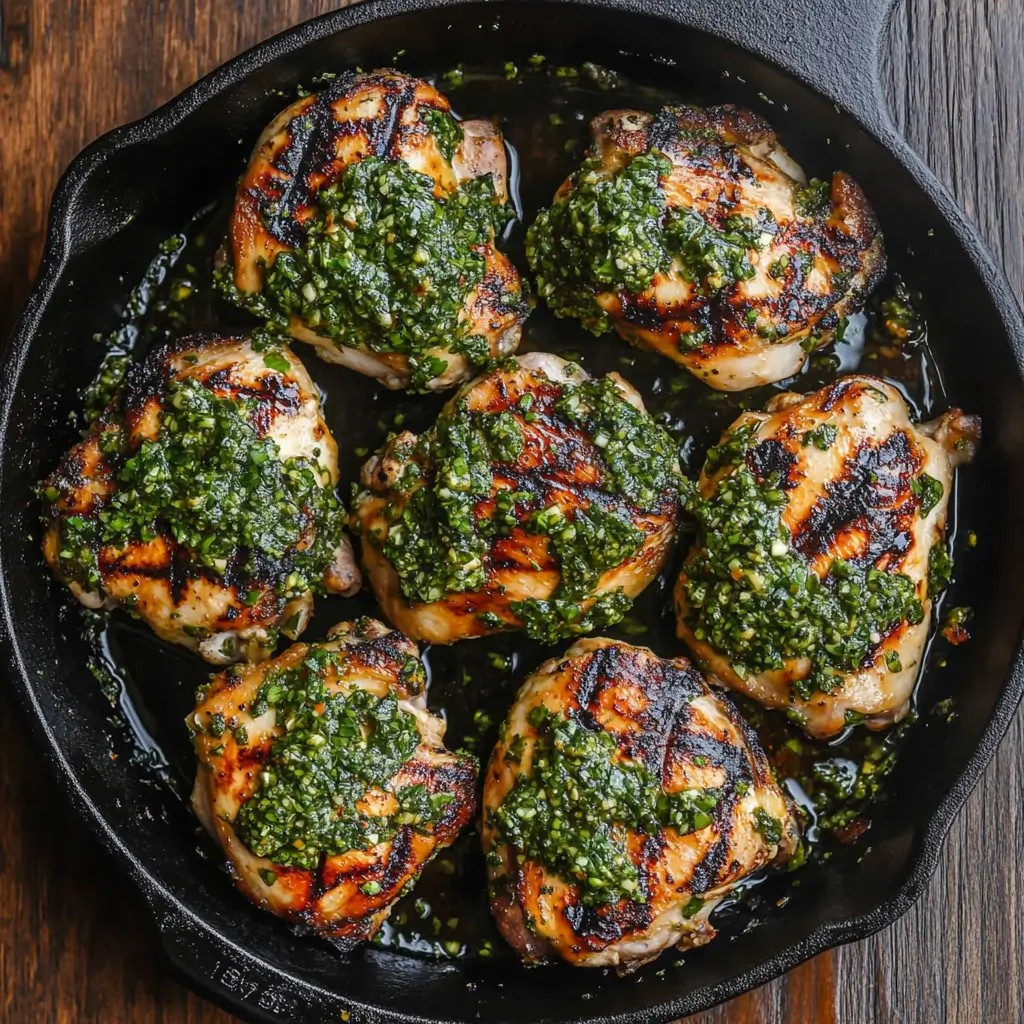 Chimichurri chicken thighs