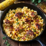 Creamy chicken corn pasta