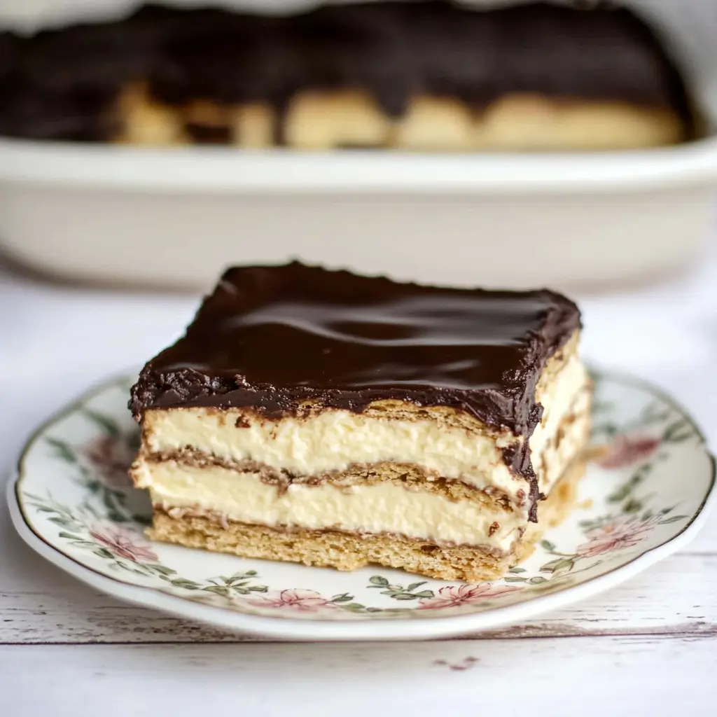 No-Bake Chocolate Éclair Cake