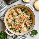 Creamy chicken orzo