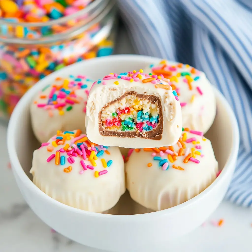 Funfetti Cheesecake Bites