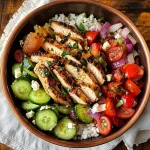 Greek Chicken Rice Bowl
