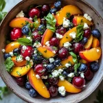 Summer Peach Blueberry Salad