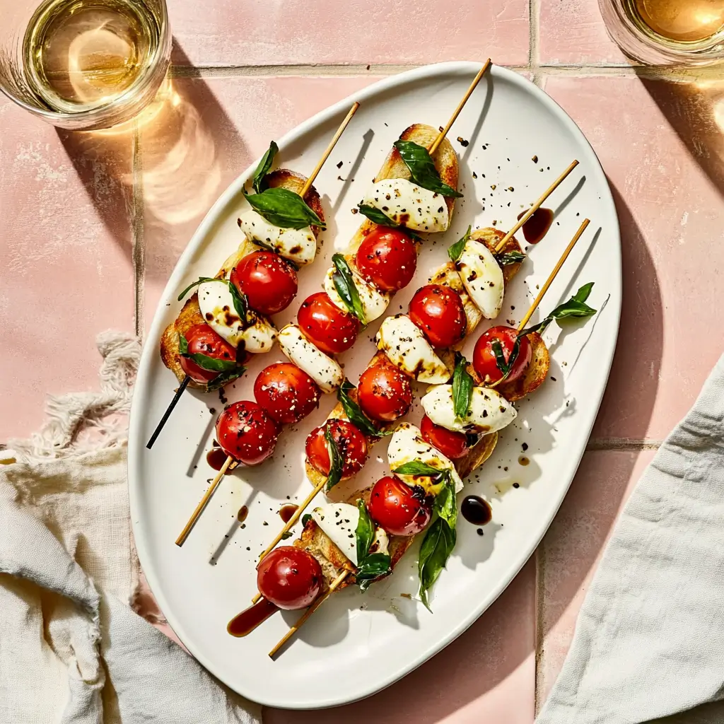 Easy Caprese Skewers