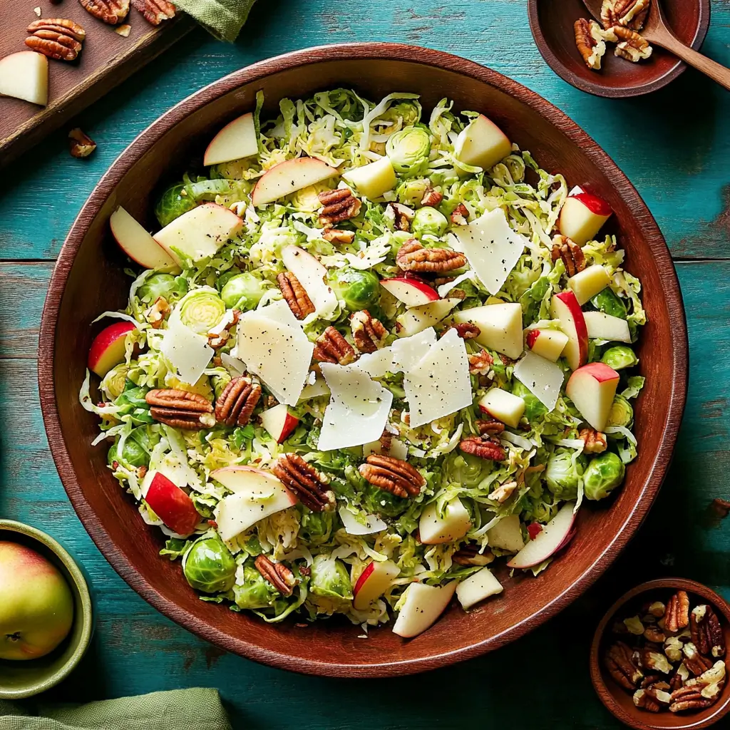 Lemon-Parmesan Brussels Slaw