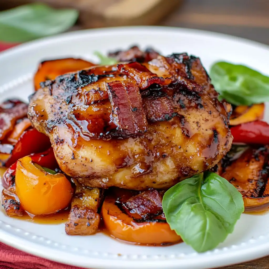 Spicy honey bacon chicken
