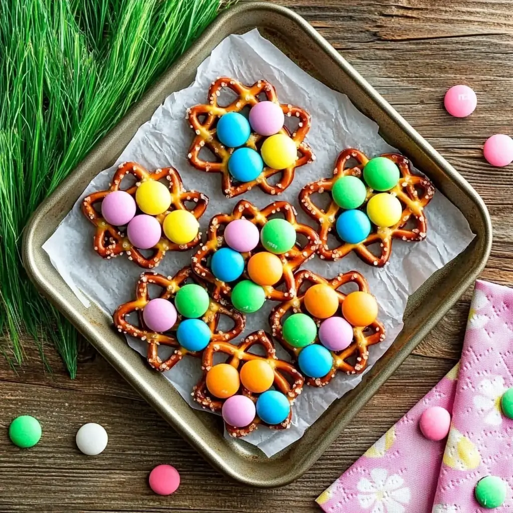 Spring Flower Pretzel Bites