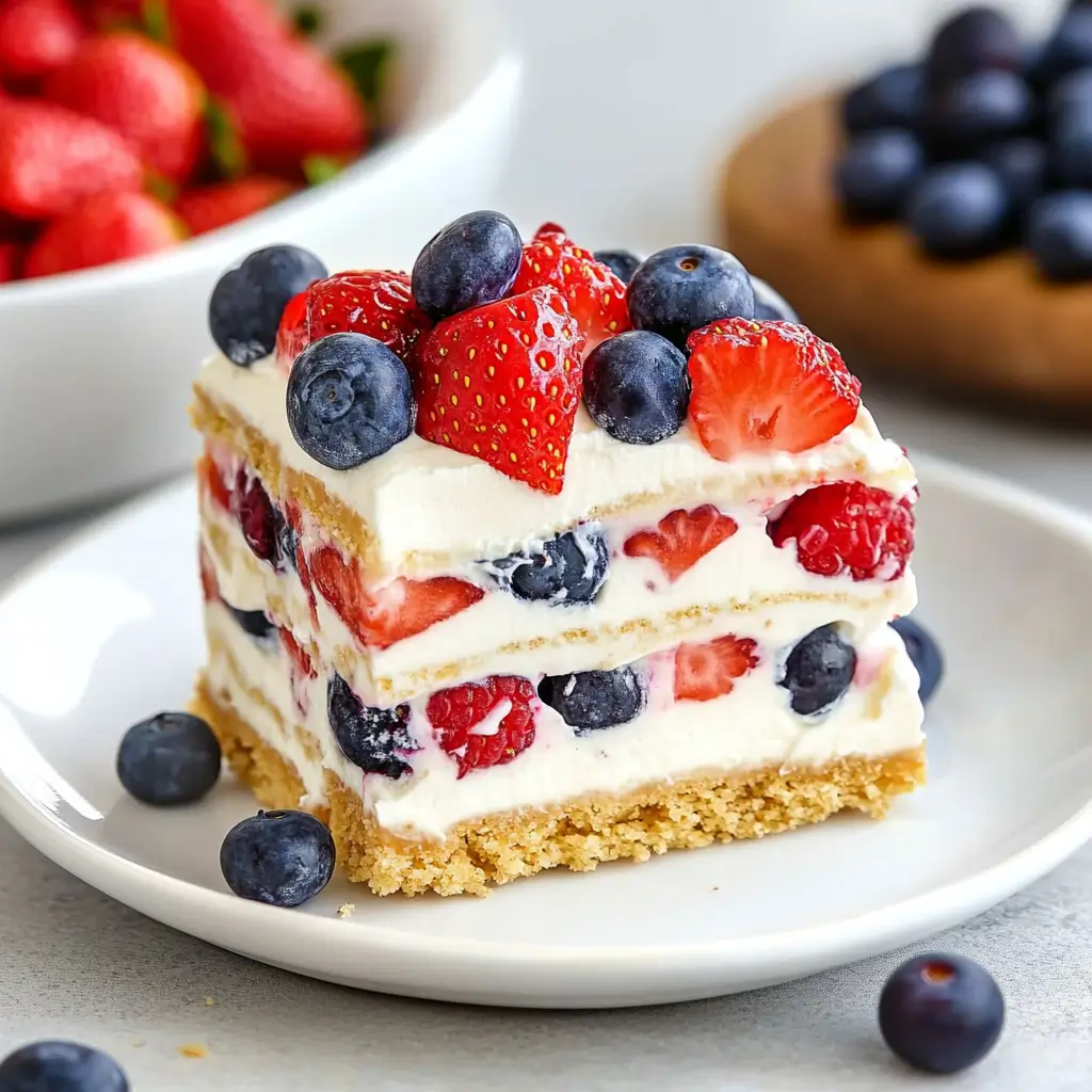 No-bake berry cake