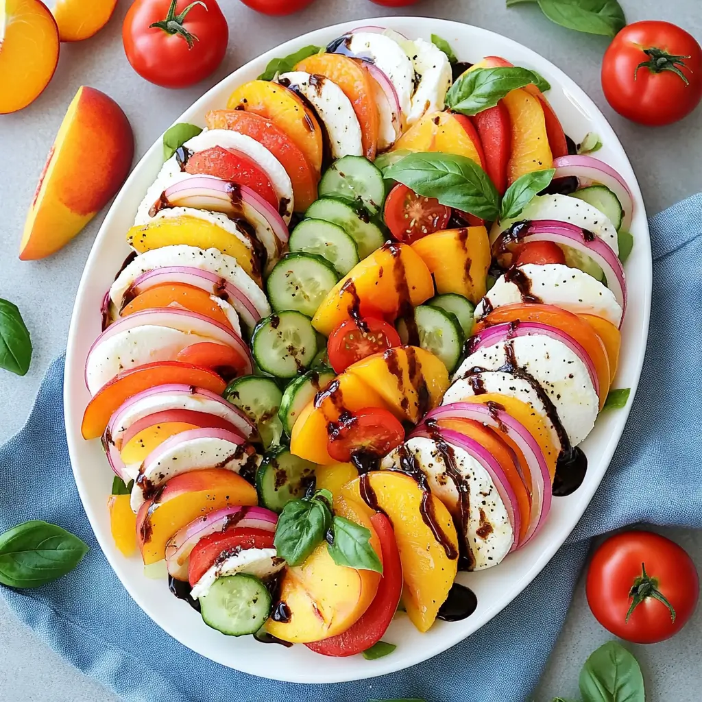 Summer Peach Caprese