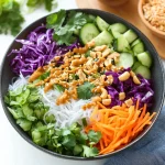 Peanut noodle bowl