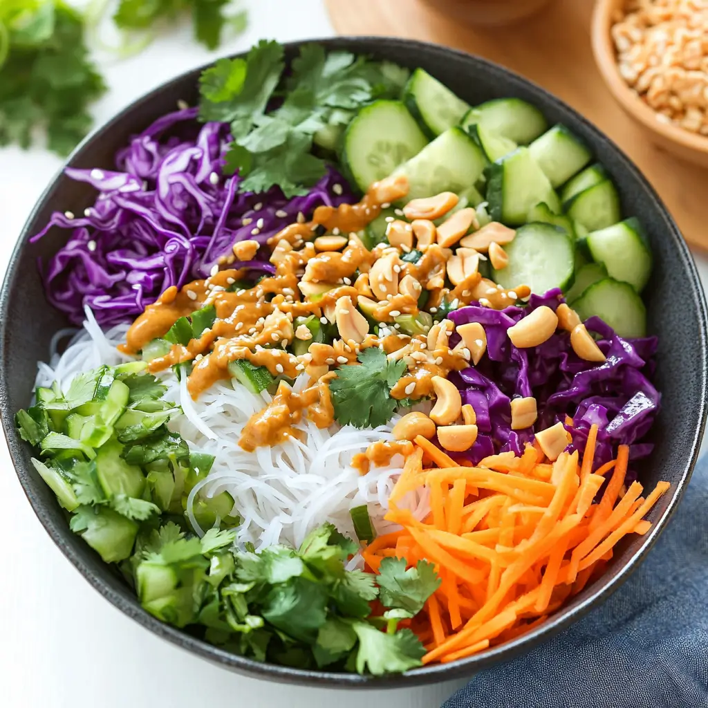 Peanut noodle bowl