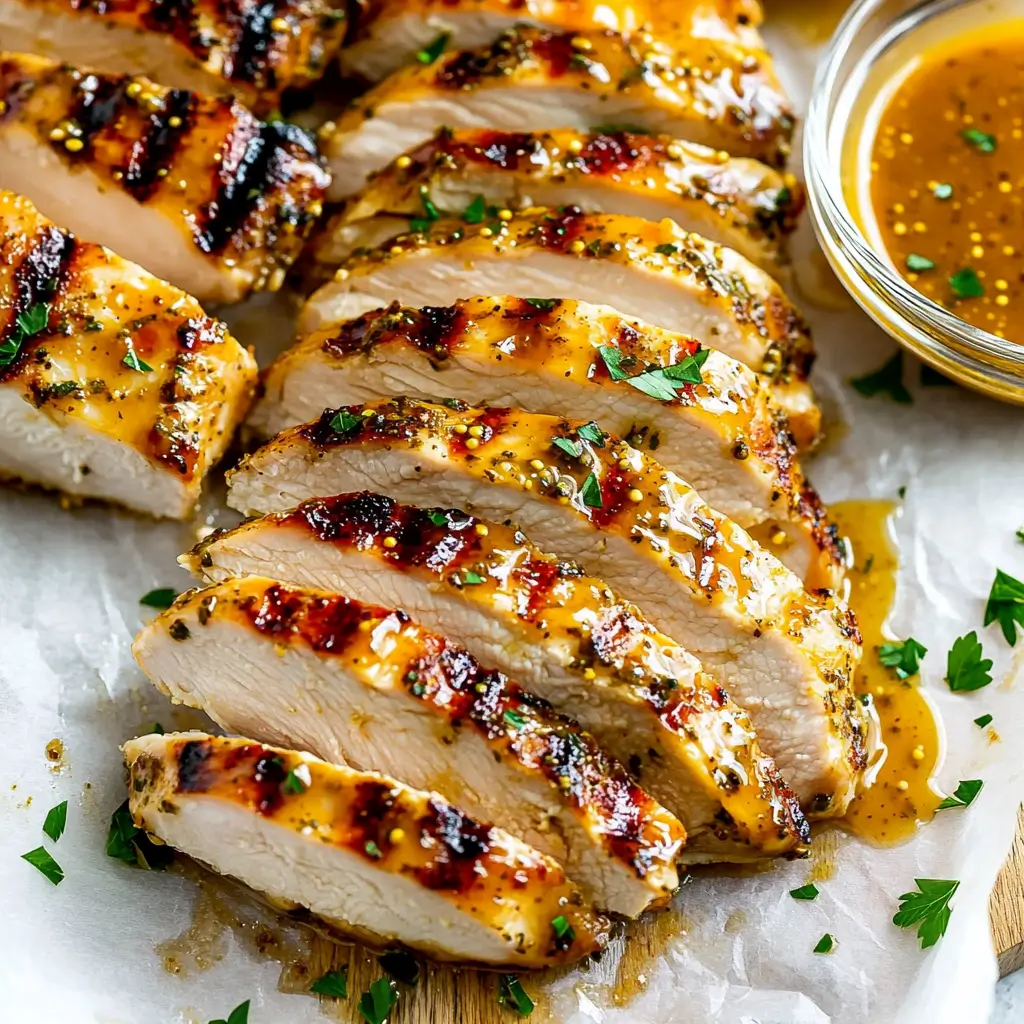 Grilled honey mustard chicken