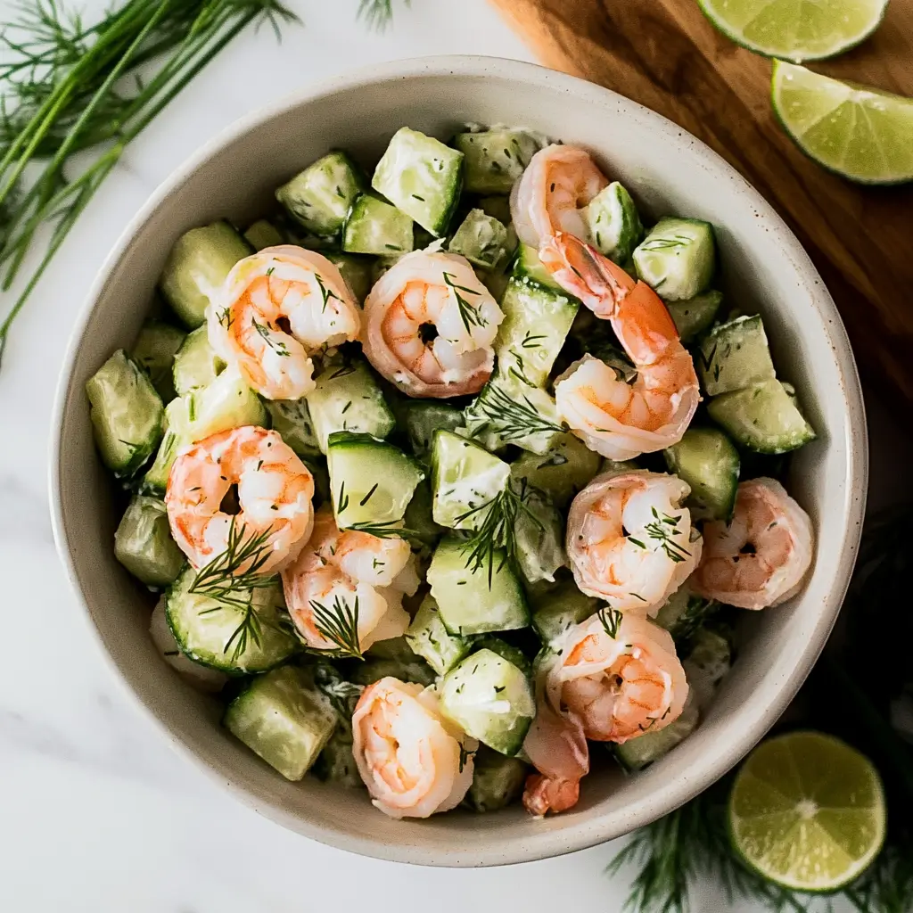 shrimp and cucumber salad