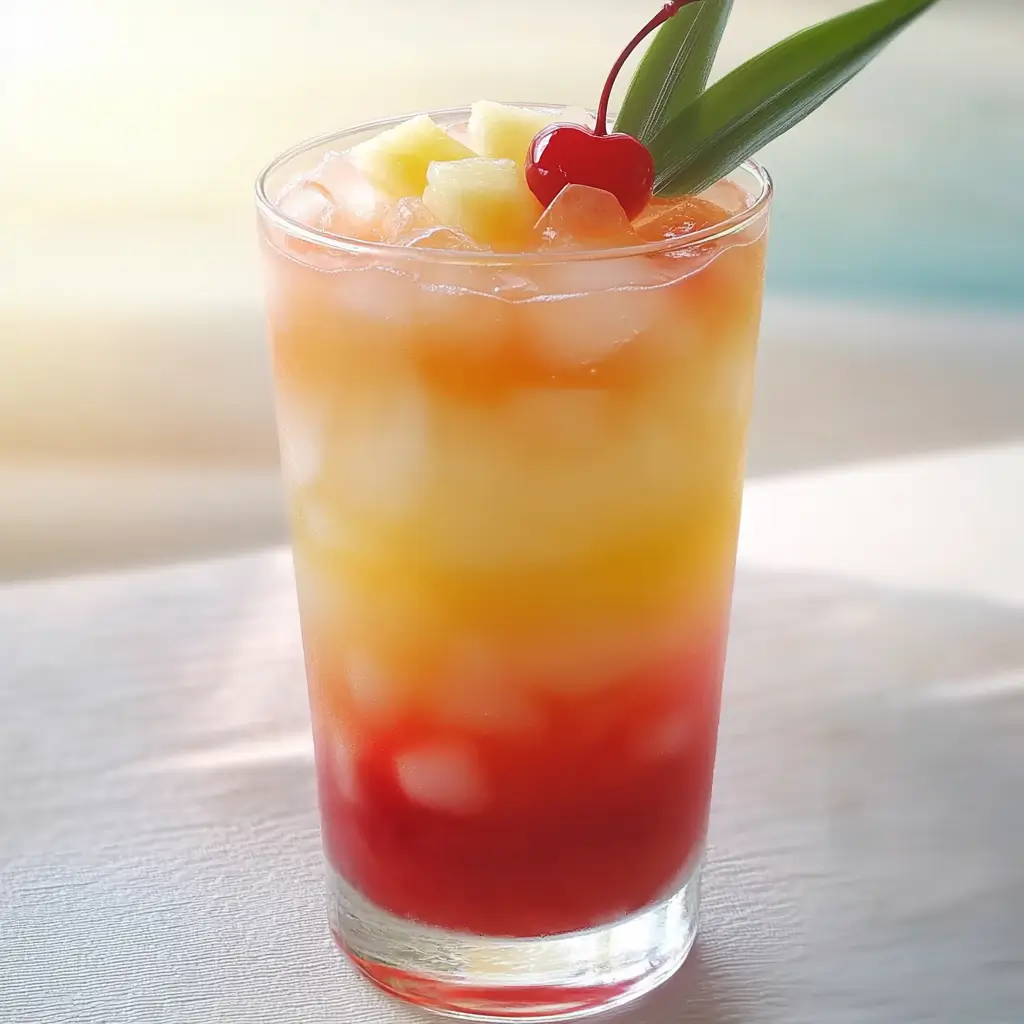 Tropical Sunset Mocktail