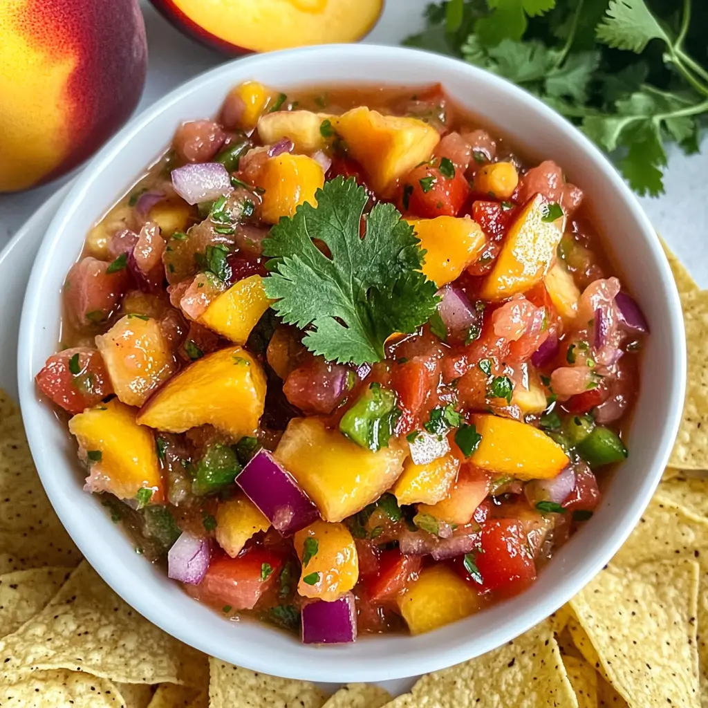 fresh peach salsa