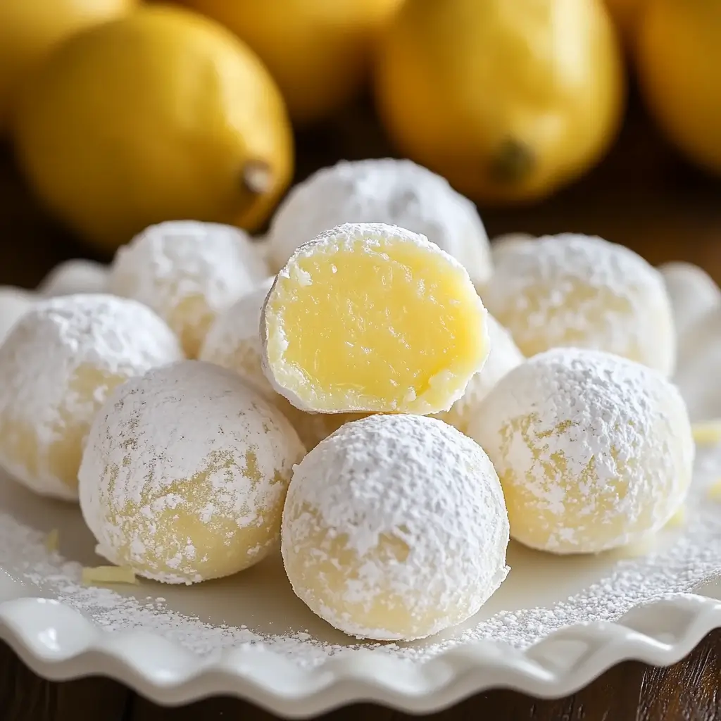 Lemon Cream Cheese Truffles