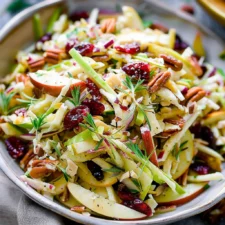 Apple Coleslaw with Cranberries and Pecans: An Amazing Ultimate Recipe