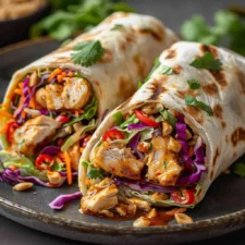 Thai Chicken Wrap with Crunchy Asian Slaw: An Amazing Ultimate Recipe