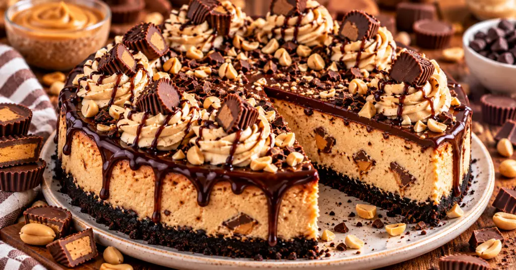 No-Bake Chocolate Peanut Butter Cheesecake – Rich, Creamy & Irresistible