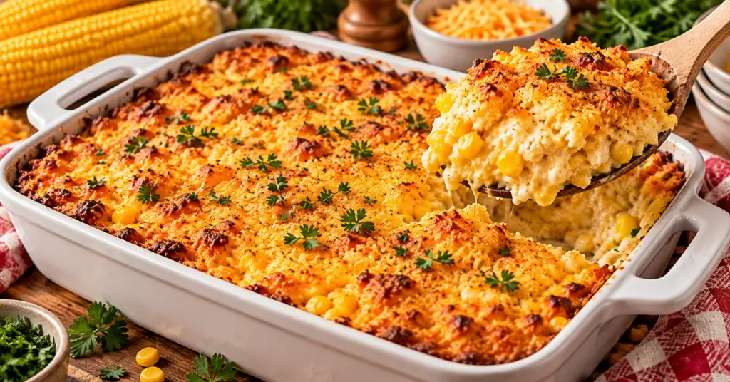 Paula Deen’s Corn Casserole – Easy, Creamy, Cheesy Southern Corn Casserole Recipe