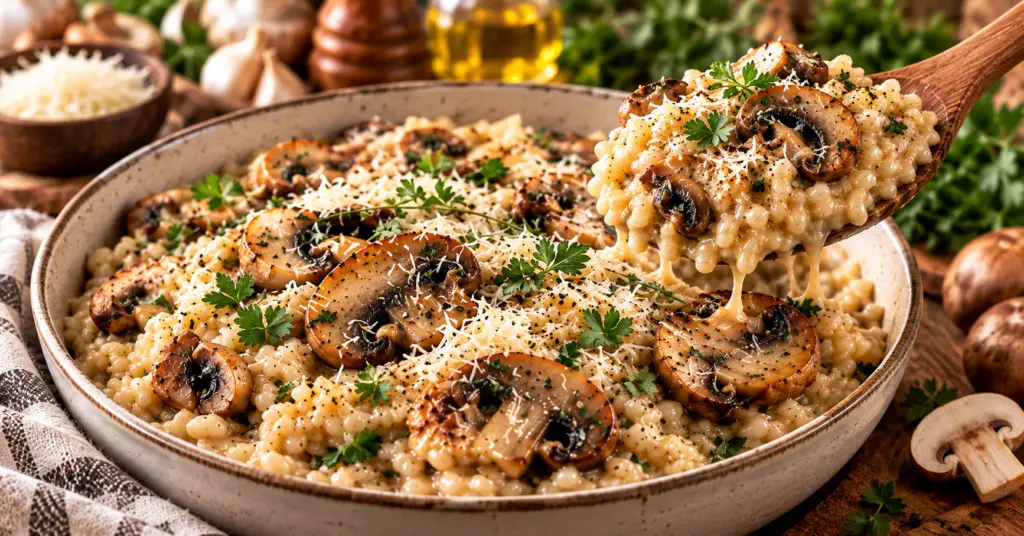 Instant Pot Mushroom Risotto – Creamy, Rich & Easy One-Pot Recipe